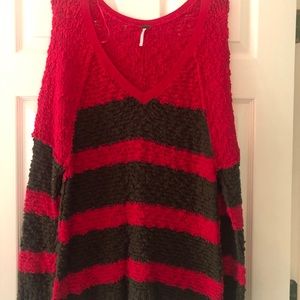 Striped Free People sweater